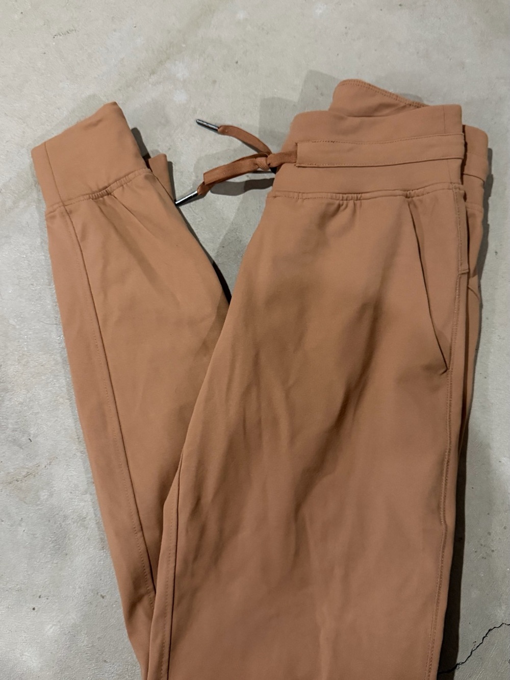 ZYIA Women’s Drawstring Joggers - Tan Brown/ Rustic brown